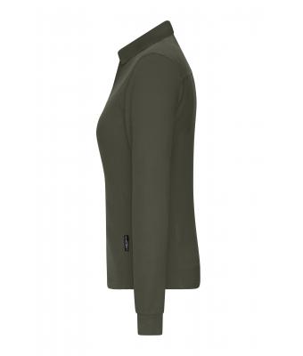 Damen Ladies' Workwear-Long-Sleeved Polo   OCS Blended Olive 10527