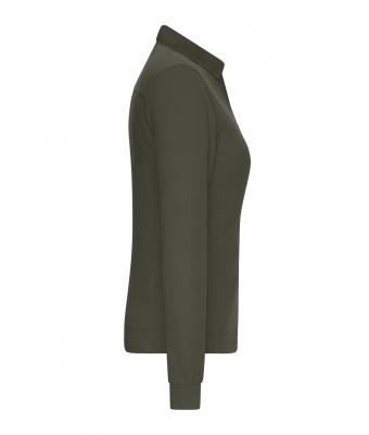 Damen Ladies' Workwear-Long-Sleeved Polo   OCS Blended Olive 10527
