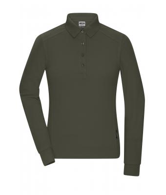 Ladies Ladies' Workwear-Long-Sleeved Polo   OCS Blended Olive 10527
