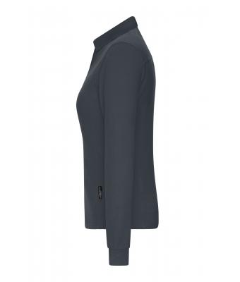 Damen Ladies' Workwear-Long-Sleeved Polo   OCS Blended Carbon 10527