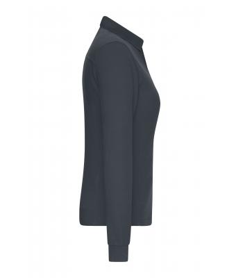 Damen Ladies' Workwear-Long-Sleeved Polo   OCS Blended Carbon 10527