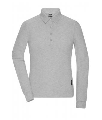 Ladies Ladies' Workwear-Long-Sleeved Polo   OCS Blended Grey-heather 10527