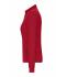 Damen Ladies' Workwear-Long-Sleeved Polo   OCS Blended Red 10527