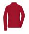 Damen Ladies' Workwear-Long-Sleeved Polo   OCS Blended Red 10527
