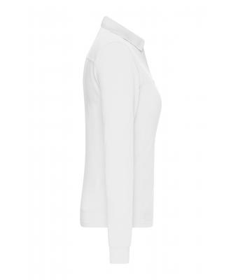Damen Ladies' Workwear-Long-Sleeved Polo   OCS Blended White 10527