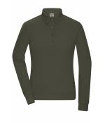 Damen Ladies' Workwear-Long-Sleeved Polo OCS Blended Olive 10527