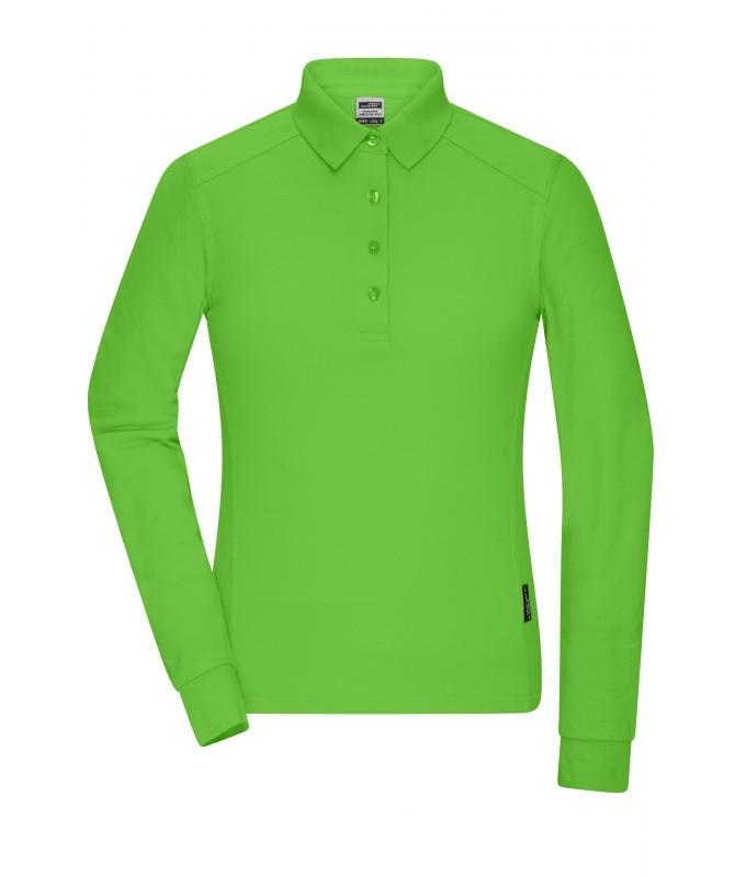 Ladies Ladies' Workwear-Long-Sleeved Polo OCS Blended Lime-green 10527