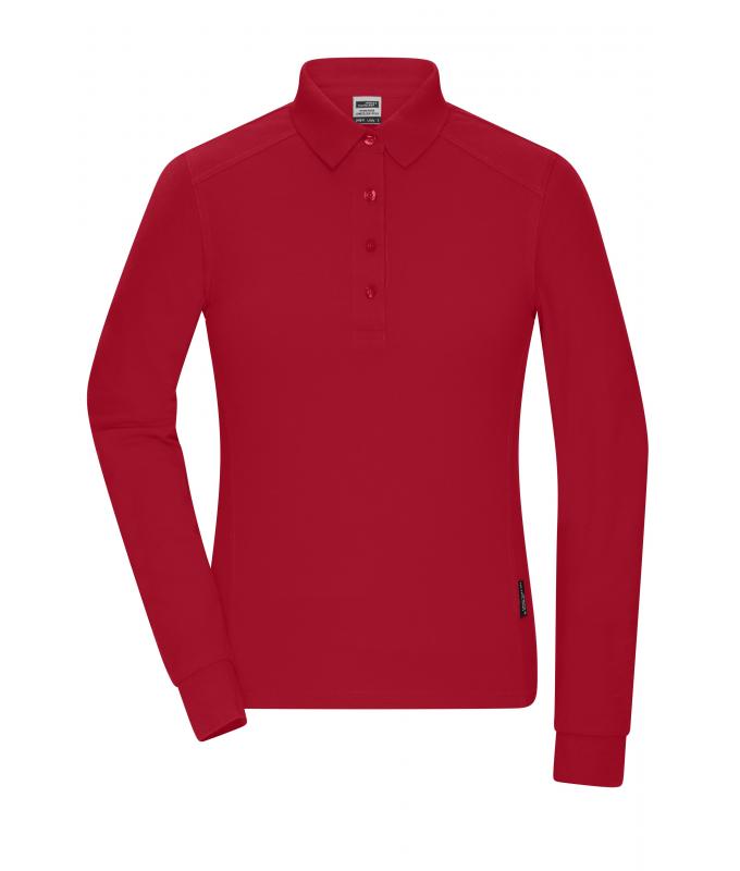 Ladies Ladies' Workwear-Long-Sleeved Polo OCS Blended Red 10527