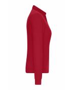 Damen Ladies' Workwear-Long-Sleeved Polo OCS Blended Red 10527