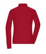 Damen Ladies' Workwear-Long-Sleeved Polo OCS Blended Red 10527