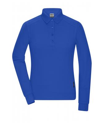 Damen Ladies' Workwear-Longsleeve Polo Royal 10527