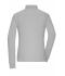 Damen Ladies' Workwear-Longsleeve Polo Grey-heather 10527