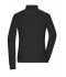 Damen Ladies' Workwear-Longsleeve Polo Black 10527