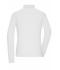 Damen Ladies' Workwear-Longsleeve Polo White 10527