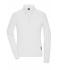 Damen Ladies' Workwear-Longsleeve Polo White 10527