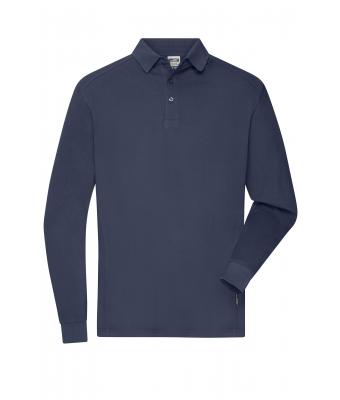 Herren Men's Workwear-Long-Sleeved Polo   OCS Blended Navy 10528