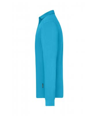 Herren Men's Workwear-Long-Sleeved Polo   OCS Blended Turquoise 10528
