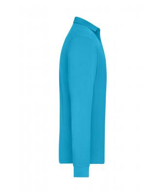 Men Men's Workwear-Long-Sleeved Polo   OCS Blended Turquoise 10528