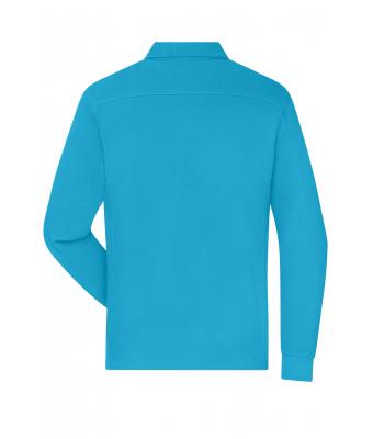 Men Men's Workwear-Long-Sleeved Polo   OCS Blended Turquoise 10528