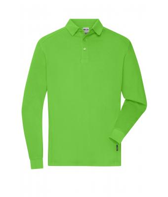 Herren Men's Workwear-Long-Sleeved Polo   OCS Blended Lime-green 10528
