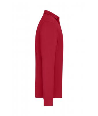 Men Men's Workwear-Long-Sleeved Polo   OCS Blended Red 10528
