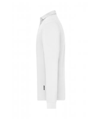 Men Men's Workwear-Long-Sleeved Polo   OCS Blended White 10528