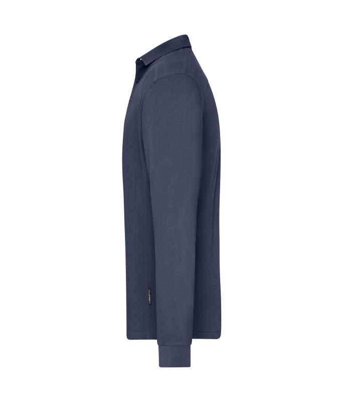 Men Men's Workwear-Long-Sleeved Polo OCS Blended Navy 10528