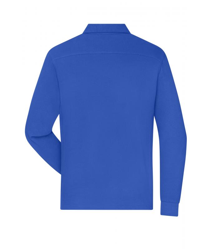 Men Men's Workwear-Long-Sleeved Polo OCS Blended Royal 10528