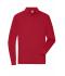 Men Men's Workwear-Long-Sleeved Polo OCS Blended Red 10528