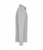 Herren Men's Workwear-Long-Sleeved Polo OCS Blended Grey-heather 10528