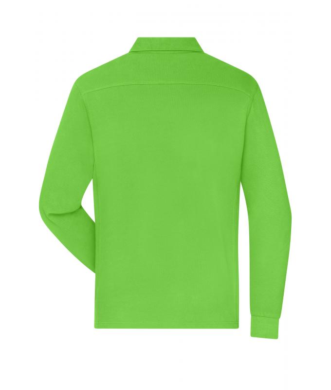 Men Men's Workwear-Long-Sleeved Polo OCS Blended Lime-green 10528