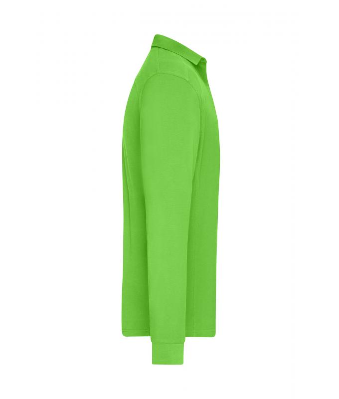 Herren Men's Workwear-Long-Sleeved Polo OCS Blended Lime-green 10528