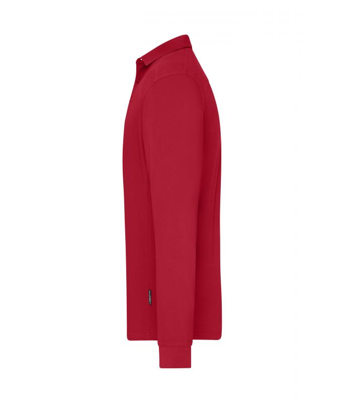 Men Men's Workwear-Long-Sleeved Polo OCS Blended Red 10528