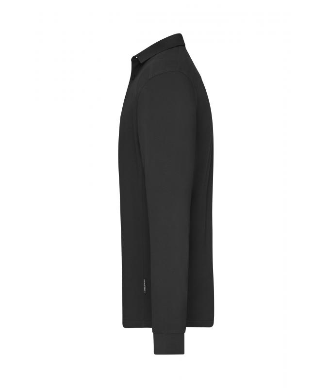 Herren Men's Workwear-Long-Sleeved Polo OCS Blended Black 10528