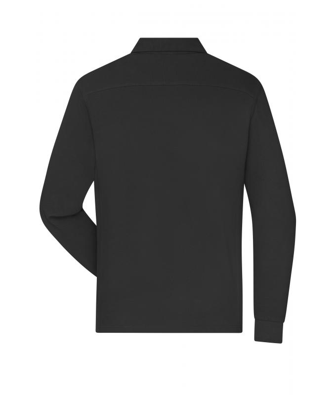 Herren Men's Workwear-Long-Sleeved Polo OCS Blended Black 10528