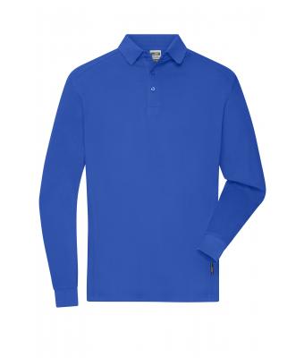 Men Men's Workwear-Longsleeve Polo Royal 10528