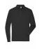 Herren Men's Workwear-Longsleeve Polo Black 10528