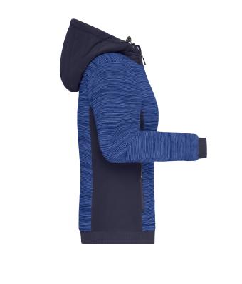 Damen Ladies' Padded Hybrid Jacket Royal-melange/navy 10529