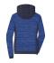 Damen Ladies' Padded Hybrid Jacket Royal-melange/navy 10529