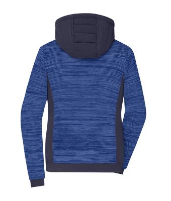 Ladies Ladies' Padded Hybrid Jacket Royal-melange/navy 10529