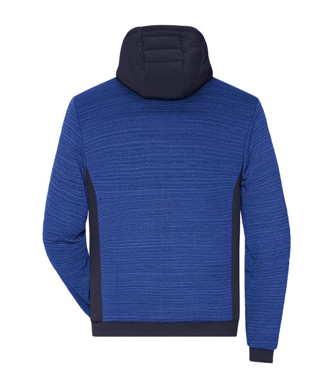 Herren Men's Padded Hybrid Jacket Royal-melange/navy 10530