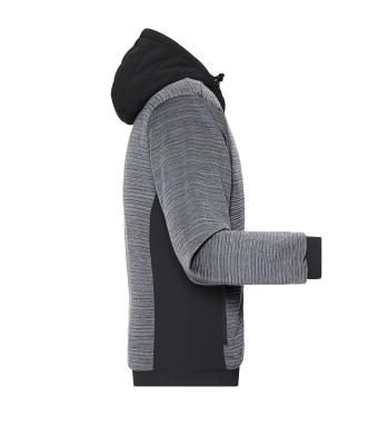 Men Men's Padded Hybrid Jacket Carbon-melange/black 10530