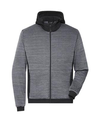 Men Men's Padded Hybrid Jacket Carbon-melange/black 10530