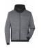 Men Men's Padded Hybrid Jacket Carbon-melange/black 10530