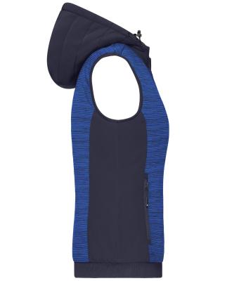 Ladies Ladies' Padded Hybrid Vest Royal-melange/navy 10532