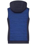 Ladies Ladies' Padded Hybrid Vest Royal-melange/navy 10532