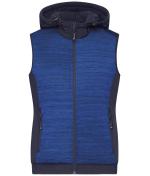 Ladies Ladies' Padded Hybrid Vest Royal-melange/navy 10532