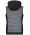 Ladies Ladies' Padded Hybrid Vest Carbon-melange/black 10532