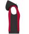 Ladies Ladies' Padded Hybrid Vest Red-melange/black 10532