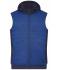 Herren Men's Padded Hybrid Vest Royal-melange/navy 10533